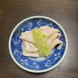 究極の柔らかさ☀️鶏むね肉のねぎソースかけ【中華】